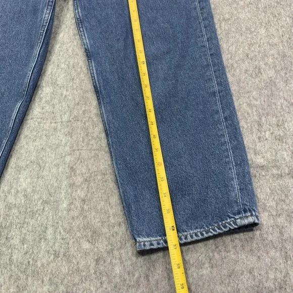 COS Women's High Rise Tapered Ankle Length Wide Leg Blue Jeans - Size 29 - Picture 13 of 15